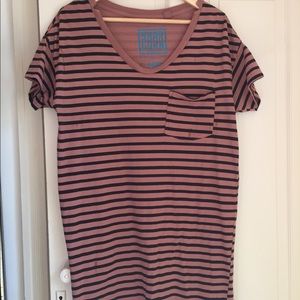 Skargorn Striped tee dress. One size.